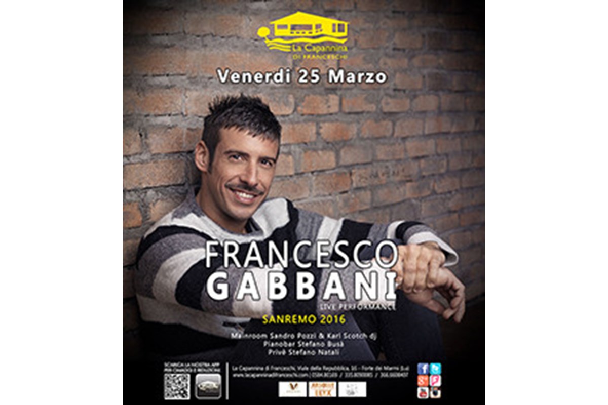 Capannina: Francesco Gabbani