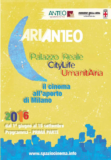 Stasera prende il via ARIANTEO il cinema sotto le stelle di Milano