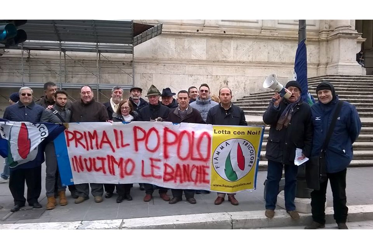 Fiamma Tricolore in difesa dei risparmiatori truffati