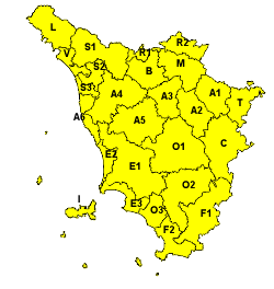 Toscana: Avviso Vigilanza per rischio Temporali e Idrogeologico – 19/20 Mag 2017