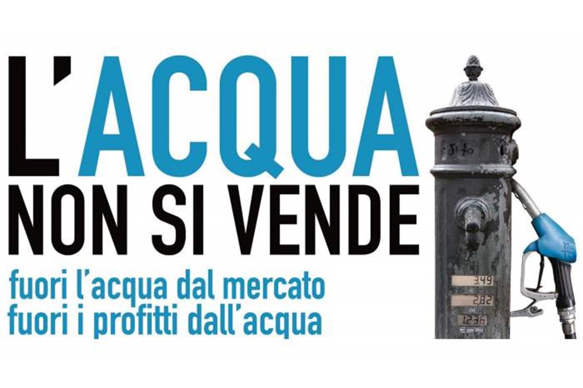 Il PD stravolge il referendum sull'acqua reintroducendo la possibilità della gestione privata
