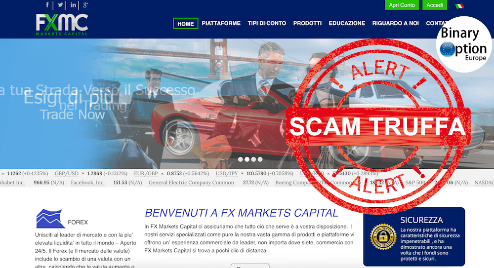 FxMarketsCapital truffa o affidabile? Leggi la verità sconvolgente che abbiamo scoperto dietro a questo broker