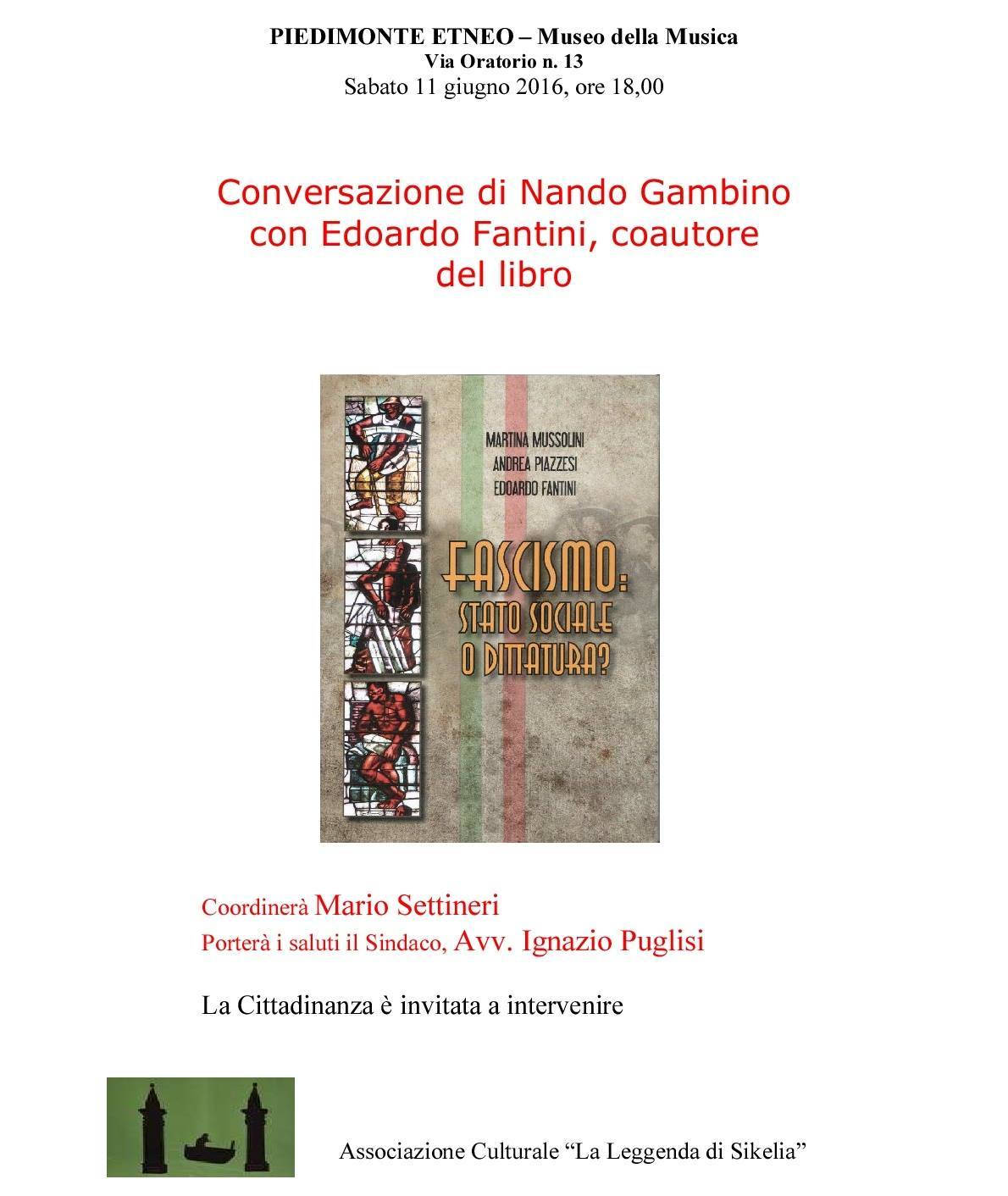 Incontro culturale a Piedimonte Etneo (CT)