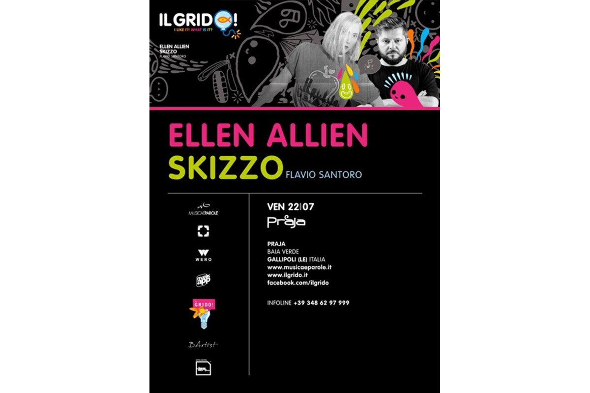 22/07 Ellen Allien, Skizzo @ Il Grido Gallipoli (LE) c/o Praja