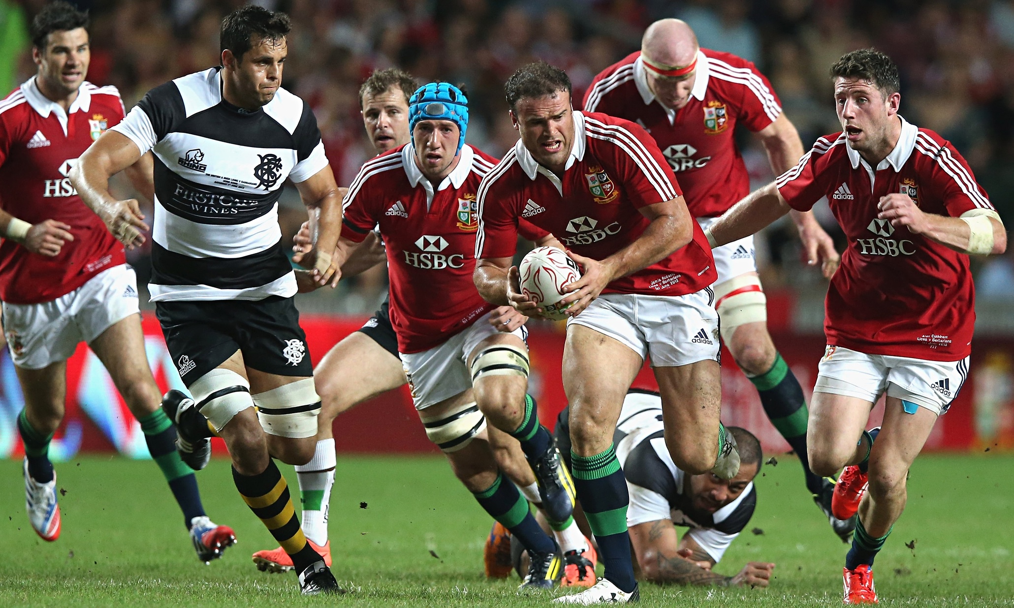 Rugby, nominati i XV titolari dei Lions per la sfida contro i Barbarians