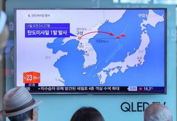 La Corea del Nord ha lanciato, come test, un missile balistico in direzione del Giappone