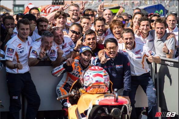 A Marquez il Gran Premio di Aragon, per Rossi la strada per il mondiale è ora in salita